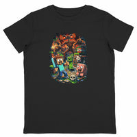 Lightweight kids T-shirt - Minecraft Siren Head - front_black